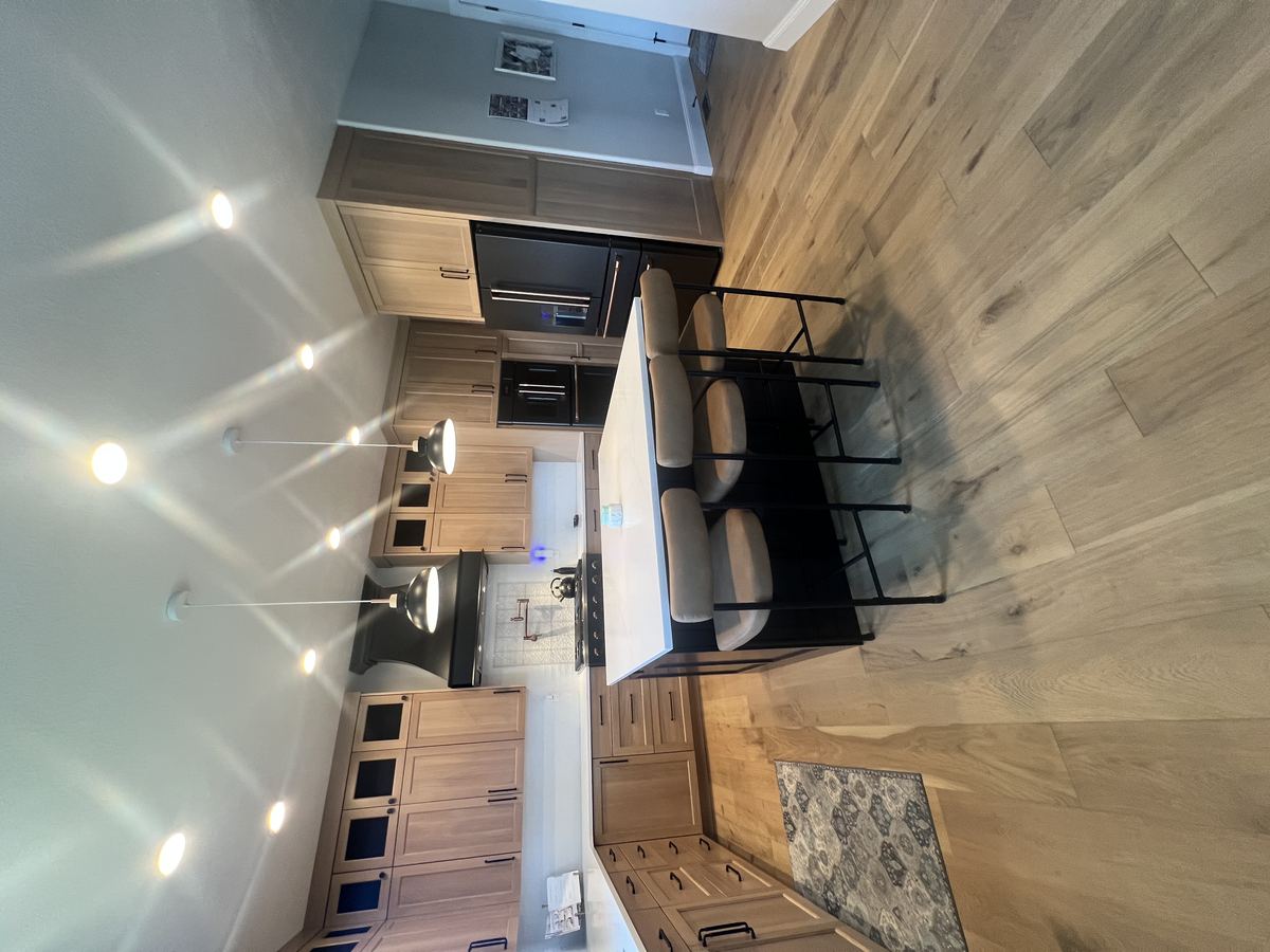 Finished kitchen and cabinetry