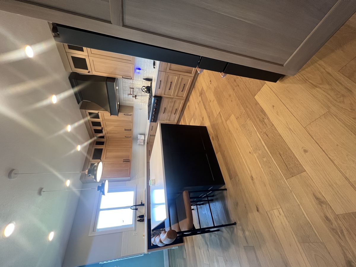 Finished kitchen from the entry