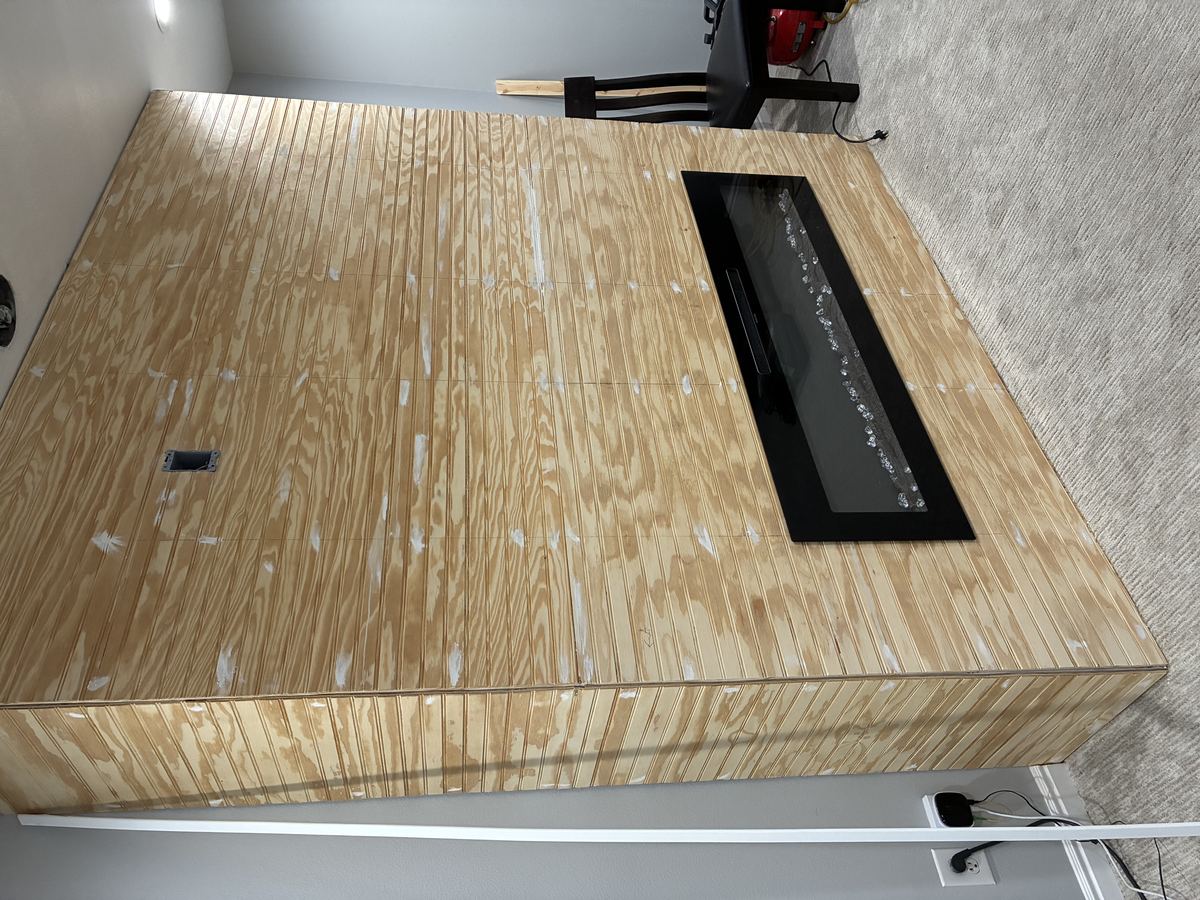 Wall cladding installed