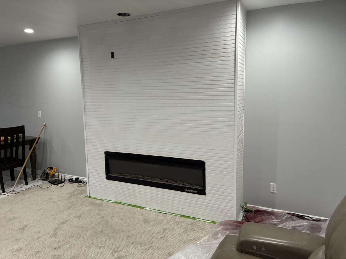 Wall ready for finishing